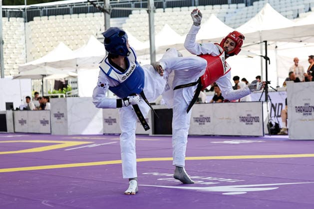 IPA85394327 - W.H. Jung (Korea) vs E. Pontese (Brazil) -68kg, Roma World Taekwondo Grand Prix 2026 during World Taekwondo Roma Grand Prix 2026, Taekwondo match in Rome, Italy, June 06 2026  Copyright: xLuigixMariani IPAxSportx xx 85394327