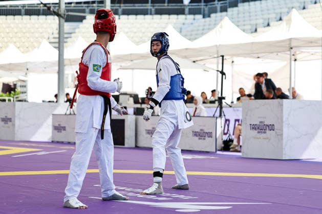 CONTACT - Taekwondo - World Taekwondo Rome Grand Prix 2026 Photo by IPA ABACAPRESS.COM85394324 - W.H. Jung (Korea) vs E. Pontese (Brazil) -68kg, Roma World Taekwondo Grand Prix 2026 during World Taekwondo Roma Grand Prix 2026, Taekwondo match in Rome, Italy, June 06 2026 Roma Italy  Copyright: xIPAxSport ABACAx