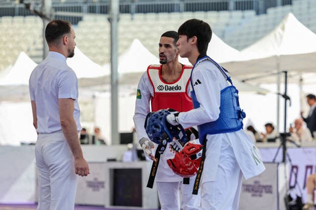 CONTACT - Taekwondo - World Taekwondo Rome Grand Prix 2026 Photo by IPA ABACAPRESS.COM85394316 - W.H. Jung (Korea) vs E. Pontese (Brazil) -68kg, Roma World Taekwondo Grand Prix 2026 during World Taekwondo Roma Grand Prix 2026, Taekwondo match in Rome, Italy, June 06 2026 Roma Italy  Copyright: xIPAxSport ABACAx