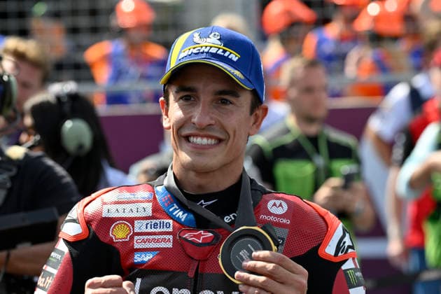 MOTO - MOTO GP - HUNGARY GRAND PRIX 2026 MARQUEZ Marc (spa), Ducati Lenovo Team, Ducati Desmosedici GP26, portrait celebrates his victory of the Sprint race during the 2026 MotoGP Grand Prix of Hungary , on Balaton Park circuit, from June 5 to 7, in Hungary - Balaton ParkHungary  Copyright: xGIGIxSOLDANOx