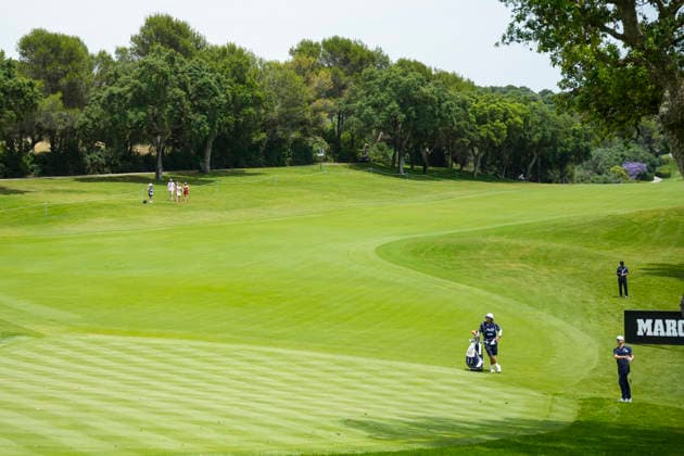 June 6, 2026, Cadiz, Cadiz, SPAIN: Thomas Detry of Aces team in action during day three of the LIV Golf Andalucia at Golf Club Royal of Valderrama on June 6, 2026 in Cadiz, Spain. LIV Golf Andalucia 2026 - Day Three  - ZUMAa181 20260606_zaa_a181_020 Copyright: xJoaquoÂ­NxCorcherox