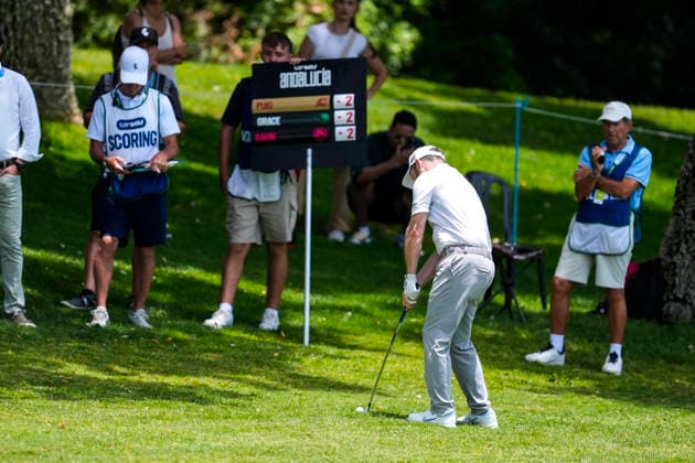 June 6, 2026, Cadiz, Cadiz, SPAIN: David Puig of Fireball team in action during day three of the LIV Golf Andalucia at Golf Club Royal of Valderrama on June 6, 2026 in Cadiz, Spain. LIV Golf Andalucia 2026 - Day Three  - ZUMAa181 20260606_zaa_a181_033 Copyright: xJoaquoÂ­NxCorcherox