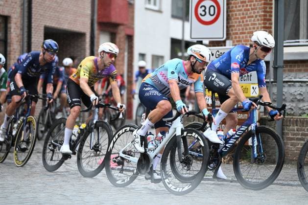 Heistse Pijl 2026 Cycling Race HEIST-OP-DEN-BERG, BELGIUM - JUNE 06 : Goossens Marthe (BEL) of AG Insurance - Soudal Team and Kogut Oded (ISR) of NSN Cycling Team during the 55th edition of Heistse Pijl an UCI Class 1.1 one day cycling road race for Men Elite of km with start in Vosselaar and finish in Heist-op-den-Berg on June 6, 2026 in Heist-op-den-Berg, Belgium, 06 06 2026 Heist-op-den-Berg Belgium  Copyright: xRex