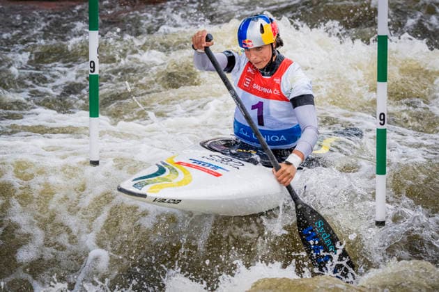 2026 ICF Canoe Slalom World Cup in Prague, Czech Republic, on June 6, 2026. Women s C1 qualification. Jessica Fox from Australia. (CTKxPhoto VitxSimanek) CTKPhotoP2026060603961  CTKPhotoP2026060603961
