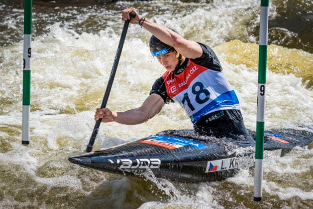 2026 ICF Canoe Slalom World Cup in Prague, Czech Republic, on June 6, 2026. Men s C1 qualification. Lukas Kratochvil from Czechia. (CTKxPhoto VitxSimanek) CTKPhotoP2026060604024  CTKPhotoP2026060604024