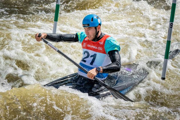 2026 ICF Canoe Slalom World Cup in Prague, Czech Republic, on June 6, 2026. Men s C1 qualification. Lukas Rohan from Czechia. (CTKxPhoto VitxSimanek) CTKPhotoP2026060604047  CTKPhotoP2026060604047