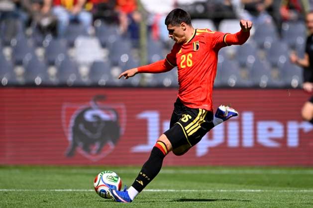 Belgium v Tunisia UEFA International Friendly, Länderspiel, Nationalmannschaft Game BRUSSELS, BELGIUM - JUNE 06 : Fernandez-Pardo Matias forward of Belgium during the pre-World Cup international friendly game match between Belgium and Tunisia in preparation of the FIFA 2026 World Cup Football Championship on June 6, 2026 in Brussels, Belgium, 06 06 2026 Brussels Belgium  Copyright: xTomasxSiskx