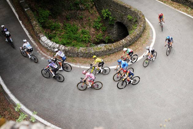 The pack rides cycles during Stage 8 of the Giro d™Italia Women, from Rivoli to Sestriere, Italy, Saturday, June 6, 2026  Copyright: xMarcoxAlpozzi LaPressex