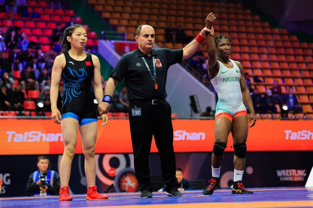 Wrestling Ranking Series Ulaanbaatar Open 62kg WW - Esther Omolayo Kolawole (NGR) df. Huan Yang (CHN)