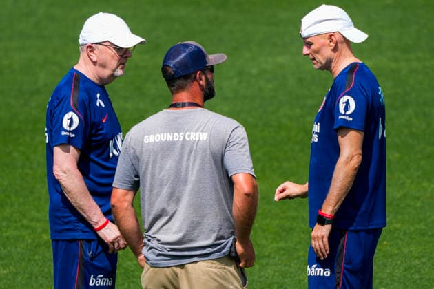 World Cup 2026 Greensboro , USA 20260606 Norway s national team manager Stale Solbakken during a training session with the Norwegian men s national football team at The University of North Carolina Greensboro UNCG Photo Fredrik Varfjell NTB Greensboro United States EDITORIAL USE ONLY RESTRICTED USE FOR BETTING COMPANIES  Copyright: xFredrikxVarfjellx xNTBx