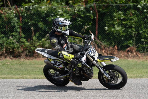 IPA85395689 - Abraham Tao (FRA) - Triumph during FIM Supermoto World Championship, WM, Weltmeisterschaft 2026 - Grand Prix of Piemonte, Supermoto race in Busca, Italy, June 06 2026  Copyright: xSilvanoxMarcoxCesario IPAxSportx xx 85395689