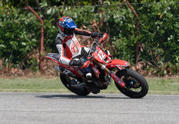 IPA85395679 - Lapadula Leonardo (ITA) - TM -Team Eleven during FIM Supermoto World Championship, WM, Weltmeisterschaft 2026 - Grand Prix of Piemonte, Supermoto race in Busca, Italy, June 06 2026  Copyright: xSilvanoxMarcoxCesario IPAxSportx xx 85395679