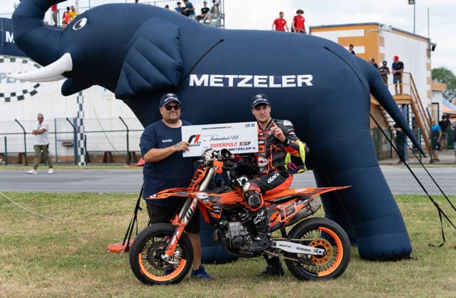 IPA85395650 - Avila Cortes Julen (ESP) - KTM - KTM MTR Team during FIM Supermoto World Championship, WM, Weltmeisterschaft 2026 - Grand Prix of Piemonte, Supermoto race in Busca, Italy, June 06 2026  Copyright: xSilvanoxMarcoxCesario IPAxSportx xx 85395650
