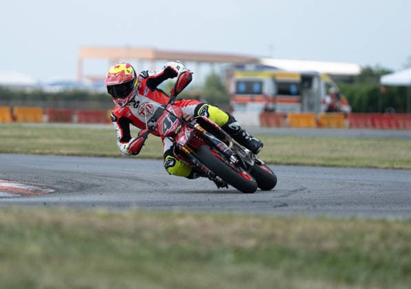 IPA85395658 - Schmidt Marc Reiner (GER) - Ducati - Team Eleven during FIM Supermoto World Championship, WM, Weltmeisterschaft 2026 - Grand Prix of Piemonte, Supermoto race in Busca, Italy, June 06 2026  Copyright: xSilvanoxMarcoxCesario IPAxSportx xx 85395658