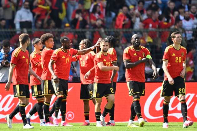 Belgium v Tunisia UEFA International Friendly, Länderspiel, Nationalmannschaft Game BRUSSELS, BELGIUM - JUNE 06 : Lukebakio Dodi forward of Belgium celebrates scoring a goal during the pre-World Cup international friendly game match between Belgium and Tunisia in preparation of the FIFA 2026 World Cup Football Championship on June 6, 2026 in Brussels, Belgium, 06 06 2026 Brussels Belgium  Copyright: xNicoxVereeckenx