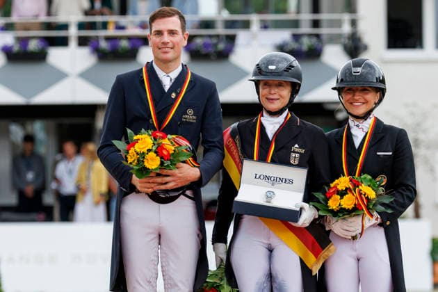 BALVE - LONGINES Balve Optimum 2026, BALVE - LONGINES Balve Optimum 2026 WERTH Isabell (GER), WANDRES Frederic (GER), SCHUERMANN Charlott-Maria (GER) Meisterehrung Deutsche Meisterschaften Dressur Grand Prix Special 2026 Dressurprüfung Kl.S