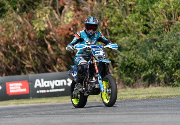 Motori - Supermoto - FIM Supermoto World Championship, WM, Weltmeisterschaft 2026 - Grand Prix of Piedmont Photo by IPA ABACAPRESS.COM85395684 - Bonnal Steve (FRA) - TM - TVS Racing during FIM Supermoto World Championship 2026 - Grand Prix of Piemonte, Supermoto race in Busca, Italy, June 06 2026 Busca Italy  Copyright: xIPAxSport ABACAx