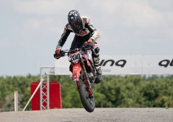 Motori - Supermoto - FIM Supermoto World Championship, WM, Weltmeisterschaft 2026 - Grand Prix of Piedmont Photo by IPA ABACAPRESS.COM85395665 - Bussei Giovanni (ITA) - Honda during FIM Supermoto World Championship 2026 - Grand Prix of Piemonte, Supermoto race in Busca, Italy, June 06 2026 Busca Italy  Copyright: xIPAxSport ABACAx