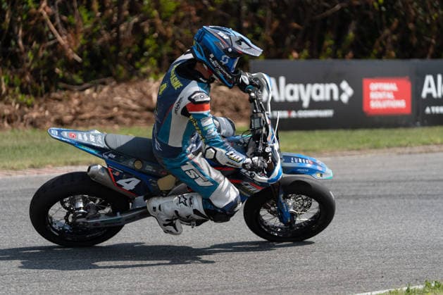 Motori - Supermoto - FIM Supermoto World Championship, WM, Weltmeisterschaft 2026 - Grand Prix of Piedmont Photo by IPA ABACAPRESS.COM85395635 - Champagne Noah (BEL) - TM - TVS Racing during FIM Supermoto World Championship 2026 - Grand Prix of Piemonte, Supermoto race in Busca, Italy, June 06 2026 Busca Italy  Copyright: xIPAxSport ABACAx