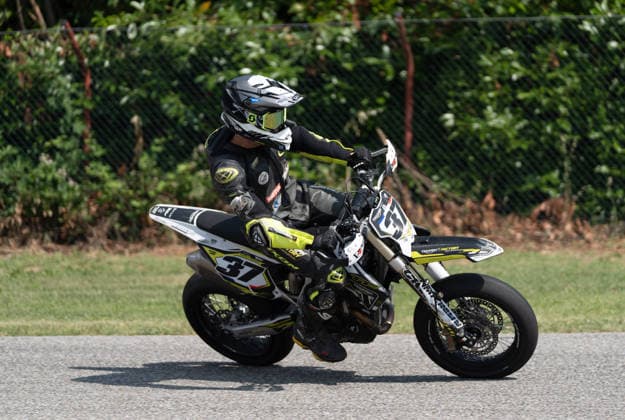 Motori - Supermoto - FIM Supermoto World Championship, WM, Weltmeisterschaft 2026 - Grand Prix of Piedmont Photo by IPA ABACAPRESS.COM85395689 - Abraham Tao (FRA) - Triumph during FIM Supermoto World Championship 2026 - Grand Prix of Piemonte, Supermoto race in Busca, Italy, June 06 2026 Busca Italy  Copyright: xIPAxSport ABACAx