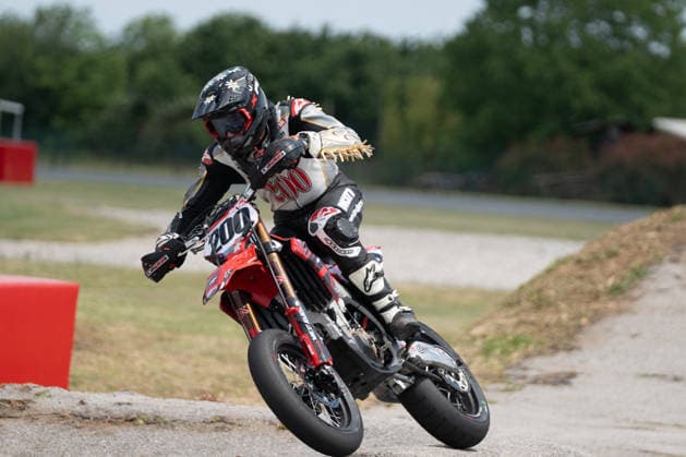 Motori - Supermoto - FIM Supermoto World Championship, WM, Weltmeisterschaft 2026 - Grand Prix of Piedmont Photo by IPA ABACAPRESS.COM85395641 - Bussei Giovanni (ITA) - Honda during FIM Supermoto World Championship 2026 - Grand Prix of Piemonte, Supermoto race in Busca, Italy, June 06 2026 Busca Italy  Copyright: xIPAxSport ABACAx