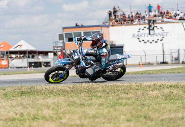 Motori - Supermoto - FIM Supermoto World Championship, WM, Weltmeisterschaft 2026 - Grand Prix of Piedmont Photo by IPA ABACAPRESS.COM85395672 - Bonnal Steve (FRA) - TM - TVS Racing during FIM Supermoto World Championship 2026 - Grand Prix of Piemonte, Supermoto race in Busca, Italy, June 06 2026 Busca Italy  Copyright: xIPAxSport ABACAx