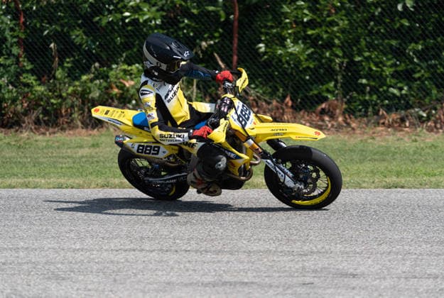 Motori - Supermoto - FIM Supermoto World Championship, WM, Weltmeisterschaft 2026 - Grand Prix of Piedmont Photo by IPA ABACAPRESS.COM85395680 - Juste Watt Djamal (FRA) - Suzuki during FIM Supermoto World Championship 2026 - Grand Prix of Piemonte, Supermoto race in Busca, Italy, June 06 2026 Busca Italy  Copyright: xIPAxSport ABACAx