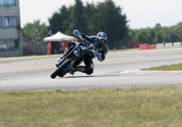 Motori - Supermoto - FIM Supermoto World Championship, WM, Weltmeisterschaft 2026 - Grand Prix of Piedmont Photo by IPA ABACAPRESS.COM85395664 - Champagne Noah (BEL) - TM - TVS Racing during FIM Supermoto World Championship 2026 - Grand Prix of Piemonte, Supermoto race in Busca, Italy, June 06 2026 Busca Italy  Copyright: xIPAxSport ABACAx