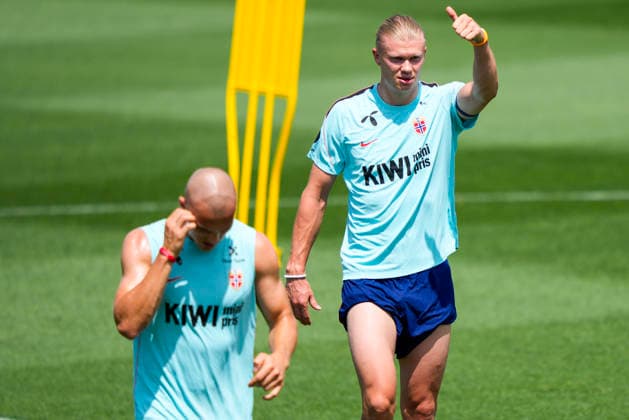 World Cup 2026 Greensboro, USA 20260606 Norway s Erling Braut Haaland during training with the Norwegian men s national football team at The University of North Carolina Greensboro UNCG Photo Fredrik Varfjell NTB Greensboro United States EDITORIAL USE ONLY RESTRICTED USE FOR BETTING COMPANIES  Copyright: xFredrikxVarfjellx xNTBx