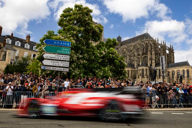 24 HEURES DU MANS 2026 - CITY CENTRE PARADE 99 HYETT PJ (usa), ALLEN James (aus), CAMERON Dane (usa), AO by TF, Oreca 07 Gibson 99, Rockie the Pegasus, LMP2 Pro-AM, portrait during the City Center Parade of the 24 Hours of Le Mans 2026, 3rd round of the 2026 FIA World Endurance Championship, on June 6, 2026 in Le Mans, France - Le MansFrance Copyright: xJULIENxDELFOSSEx