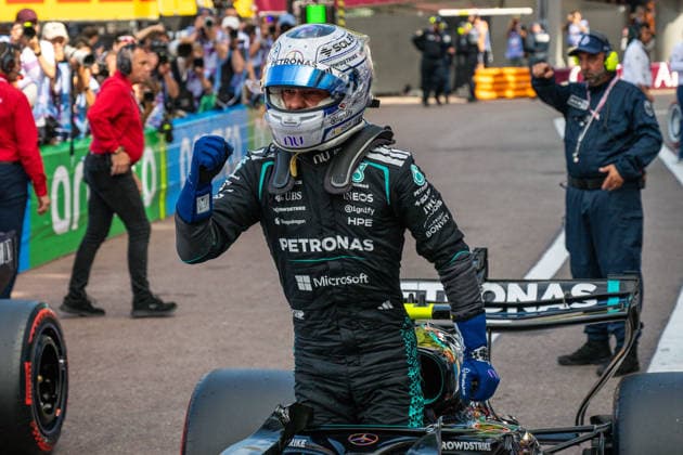June 6, 2026, Francolino, Ferrara, Italy: Kimi Antonelli (ITA), Mercedes-AMG Petronas F1 Team 12,take pole position at the Formula 1 Louis Vuitton Grand Prix de Monaco 2026, at the Circuit de Monaco, in the pit lane after qualifying. Francolino Italy - ZUMAf187 20260606_zsp_f187_001 Copyright: xNicoloxFarinax