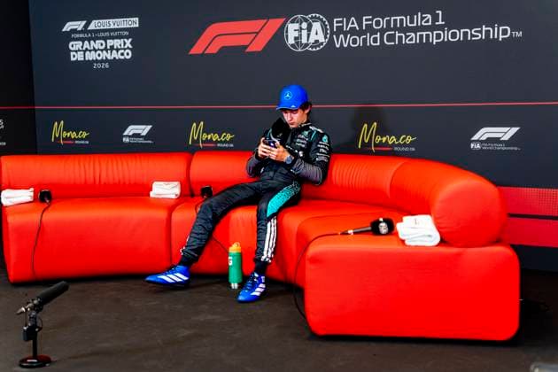 MONACO - Formula 1 driver Kimi Antonelli of Mercedes AMG-Petronas Formula One Team first in qualifying during the Formula 1 Monaco Grand Prix at the Monaco Street Circuit on June 6, 2026 in Monaco, Monaco. (Photo by DeFodi Images) -