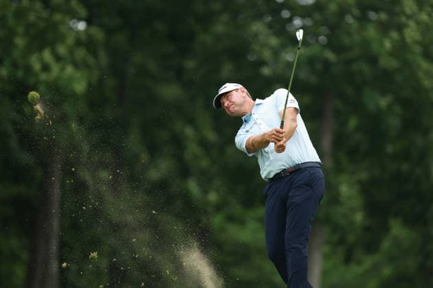 The Memorial Tournament DUBLIN, OHIO - JUNE 06: Lucas Glover of the United States plays his shot toward the 9th green on the 9th hole during the third round of The Memorial Tournament presented by Workday at Muirfield Village Golf Club in Dublin, Ohio, USA on Saturday, June 6, 2026. Dublin Ohio United States  Copyright: xJorgexLemusx originalFilename:lemus-thememor260606_npPwl.jpg
