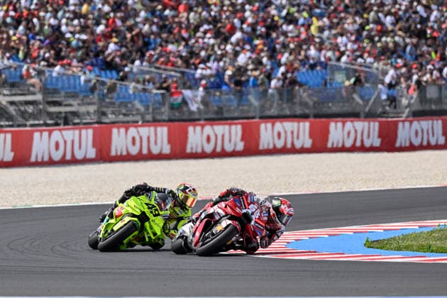 MOTO - MOTO GP - HUNGARY GRAND PRIX 2026 63 BAGNAIA Francesco (ita), Ducati Lenovo Team, Ducati Desmosedici GP26, action 49 DI GIANNANTONIO Fabio (ita), Pertamina Enduro VR46 Racing Team, Ducati Desmosedici GP26, action during the 2026 MotoGP Grand Prix of Hungary , on Balaton Park circuit, from June 5 to 7, in Hungary - Balaton ParkHungary  Copyright: xGIGIxSOLDANOx