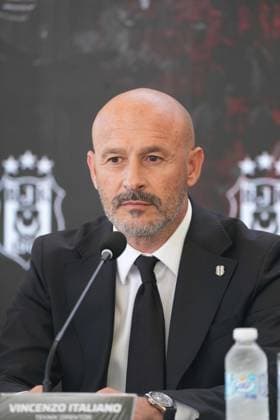 ISTANBUL, June 6, 2026 Besiktas President Serdar Adali and Italian head coach Vincenzo Italiano (pictured) signed a two-year contract in Istanbul on June 6, 2026, officially appointing Italiano as Besiktas s new manager. ( Photo by Seskimphoto ) Istanbul Turkey Istanbul Turkey Copyright: xSeskimphotox Vincenzo_Italiano_060626 (15)