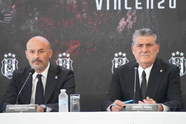 ISTANBUL, June 6, 2026 Besiktas President Serdar Adali and Italian head coach Vincenzo Italiano (pictured) signed a two-year contract in Istanbul on June 6, 2026, officially appointing Italiano as Besiktas s new manager. ( Photo by Seskimphoto ) Istanbul Turkey Istanbul Turkey Copyright: xSeskimphotox Vincenzo_Italiano_060626 (16)