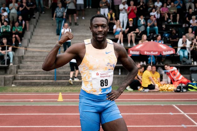 Owen Ansah (Hamburger SV, 89, 100m Maenner), GER, Leichtathletik, Athletics, Sparkassen Gala, Regensburg, 06.06.2026, GER, Leichtathletik, Athletics, Sparkassen Gala, Regensburg, 06.06.2026 Regensburg Copyright: xStefanxMayerx EP_SMR