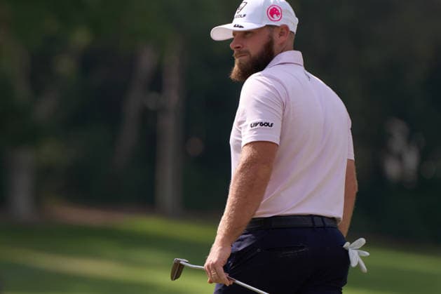 Tyrrell Hatton of England during the LIV Golf Andalucia tournament at Real Club Valderrama on June 6, 2026, in San Roque, Cadiz, Spain. (Photo by Camilla Stolen Imago) San Roque Spain Copyright: xCamillaxStolenx L1135064