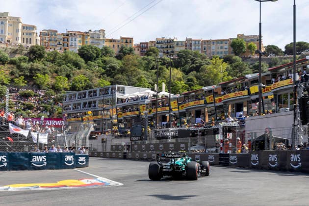 RECORD DATE NOT STATED 6th June 2026: Circuit de Monaco, Monaco: Formula One Monaco Grand Prix, Qualifying Day; Fernando Alonso in his Aston Martin Aramco F1 Team Aston Martin Aramco-Honda AMR26 Honda RA626H during qualifying TimxWilliams
