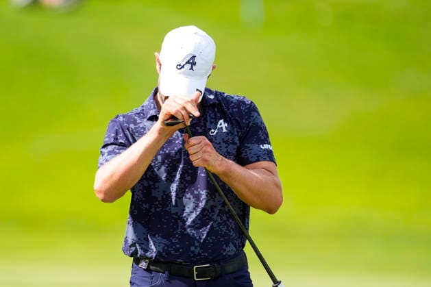 June 6, 2026, Cadiz, Cadiz, SPAIN: Thomas Detry of Aces team laments during day three of the LIV Golf Andalucia at Golf Club Royal of Valderrama on June 6, 2026 in Cadiz, Spain. LIV Golf Andalucia 2026 - Day Three  - ZUMAa181 20260606_zaa_a181_061 Copyright: xJoaquoÂ­NxCorcherox