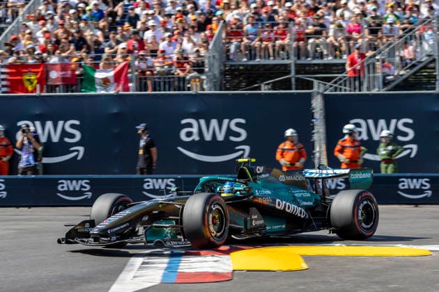 RECORD DATE NOT STATED 6th June 2026: Circuit de Monaco, Monaco: Formula One Monaco Grand Prix, Qualifying Day; Fernando Alonso in his Aston Martin Aramco F1 Team Aston Martin Aramco-Honda AMR26 Honda RA626H during qualifying TimxWilliams