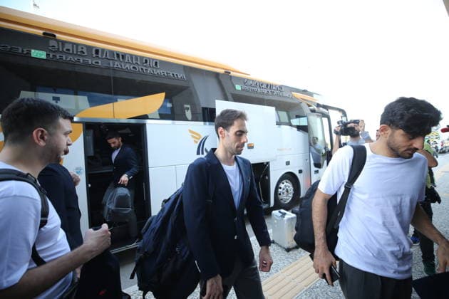 Iran National Football Team departs Antalya for 2026 FIFA World Cup, WM, Weltmeisterschaft, Fussball after training camp ANTALYA, TURKIYE - JUNE 6: Iranian national soccer team passes through the CIP Terminal at Antalya Airport before departing for Tijuana, Mexico as part of its preparations for the 2026 FIFA World Cup after completing its training camp in Antalya, Turkiye on June 6, 2026. Fatih Hepokur Anadolu Antalya Turkey. Editorial use only. Please get in touch for any other usage.  Copyright: x2026xAnadoluxFatihxHepokurx