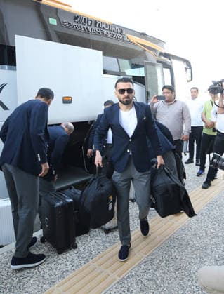 Iran National Football Team departs Antalya for 2026 FIFA World Cup, WM, Weltmeisterschaft, Fussball after training camp ANTALYA, TURKIYE - JUNE 6: Player of Iran arrives CIP Terminal at Antalya Airport before departing for Tijuana, Mexico as part of Iranian national soccer team s preparations for the 2026 FIFA World Cup after completing its training camp in Antalya, Turkiye on June 6, 2026. Fatih Hepokur Anadolu Antalya Turkey. Editorial use only. Please get in touch for any other usage.  Copyright: x2026xAnadoluxFatihxHepokurx
