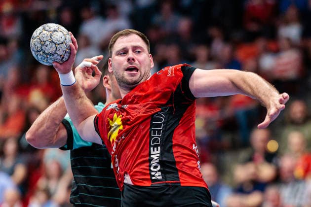 Yannick Draeger (TuS N-Luebbecke, 19) im Torwurf GER, TuS N-Luebbecke vs. HC Oppenweiler Backnang, Handball, 2. Bundesliga, 34. Spieltag, Spielzeit 2025 2026, 06.06.2026 GER, TuS N-Luebbecke vs. HC Oppenweiler Backnang, Handball, 2. Bundesliga, 34. Spieltag, Spielzeit 2025 2026, 06.06.2026 Luebbecke Copyright: xEibner-Pressefoto JanxRollingerx EP_JSK