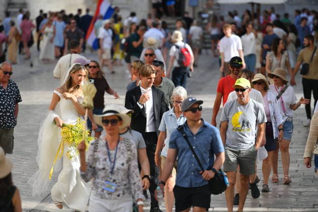 Dubrovnik, 060626. Wedding of Croatian footballer Borna Sosa. Photo: Bozo Radic CROPIX Dubrovnik Croatia Copyright: xxBozoxRadicx xCROPIXx wedding_borna_sosa23-060626