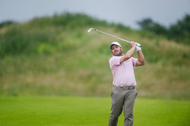 AMSTERDAM, NETHERLANDS - JUNE 06: Francesco Molinari of Italy plays his second shot from the fairway of the 16th hole during the third round of the KLM Open at The International on June 6, 2026 in Amsterdam, Netherlands. Credit: Andy Astfalck NurPhoto Netherlands Copyright: xAndyxAstfalckx