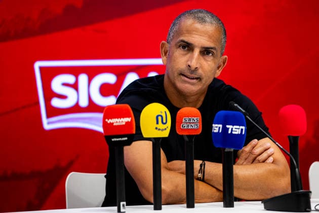 BRUSSELS, BELGIUM - JUNE 6: Tunisia head coach Sabri Lamouchi attends a press conference, PK, Pressekonferenz after the International Friendly, Länderspiel, Nationalmannschaft match between Belgium and Tunisia at King Baudouin Stadium on June 6, 2026 in Brussels, Belgium.  Copyright: xRenexNijhuis MBxMediax