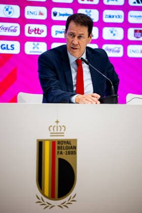 BRUSSELS, BELGIUM - JUNE 6: Belgium head coach Rudi Garcia attends a press conference, PK, Pressekonferenz after the International Friendly, Länderspiel, Nationalmannschaft match between Belgium and Tunisia at King Baudouin Stadium on June 6, 2026 in Brussels, Belgium.  Copyright: xRenexNijhuis MBxMediax