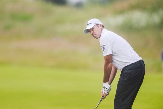 AMSTERDAM, NETHERLANDS - JUNE 06: Julien Guerrier of France plays his second shot from the fairway of the 16th hole during the third round of the KLM Open at The International on June 6, 2026 in Amsterdam, Netherlands. Credit: Andy Astfalck NurPhoto Netherlands Copyright: xAndyxAstfalckx