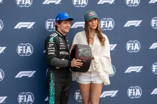 Andrea Kimi Antonelli 12, Mercedes-AMG Petronas F1 Team,Eileen Gu, Freestyle-Skifahrerin, Qualifying, Grosser Preis von Monaco, Motorsport, Herren, Formel 1, 06.06.2026 Monte Carlo Monaco MCO